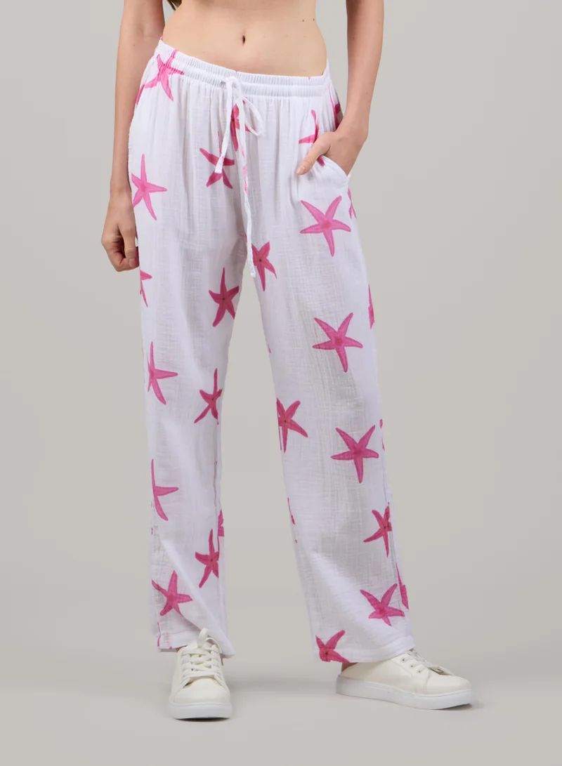 جاست نيتشر بنطلون قطني ناعم بقصة مستقيمة